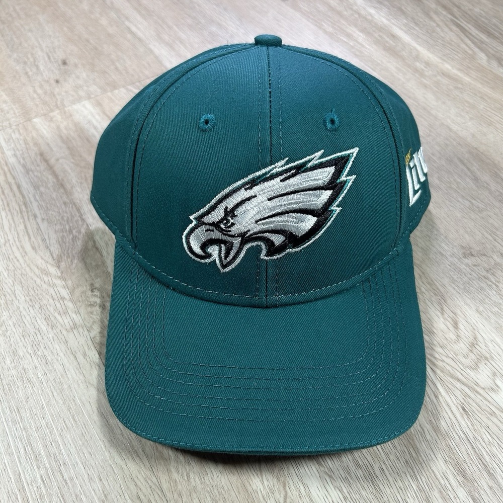 VTG Philadelphia Eagles Snapback Hat NWT NFL Football Miller Lite Green Cap
